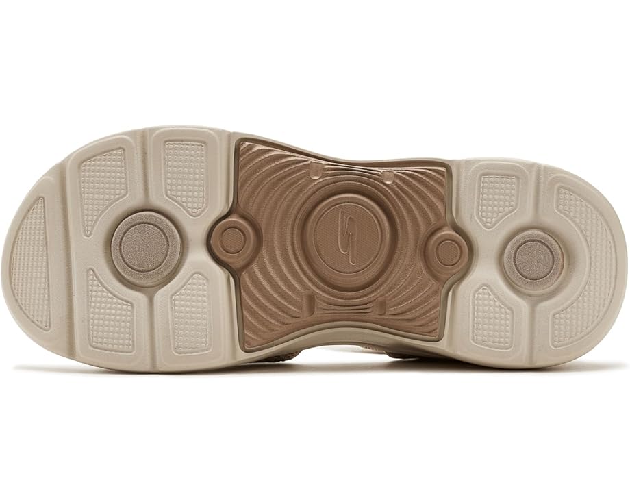 Сандалии SKECHERS GO Walk Arch Fit 2.0 с блестящей пряжей и поддержкой свода стопы
