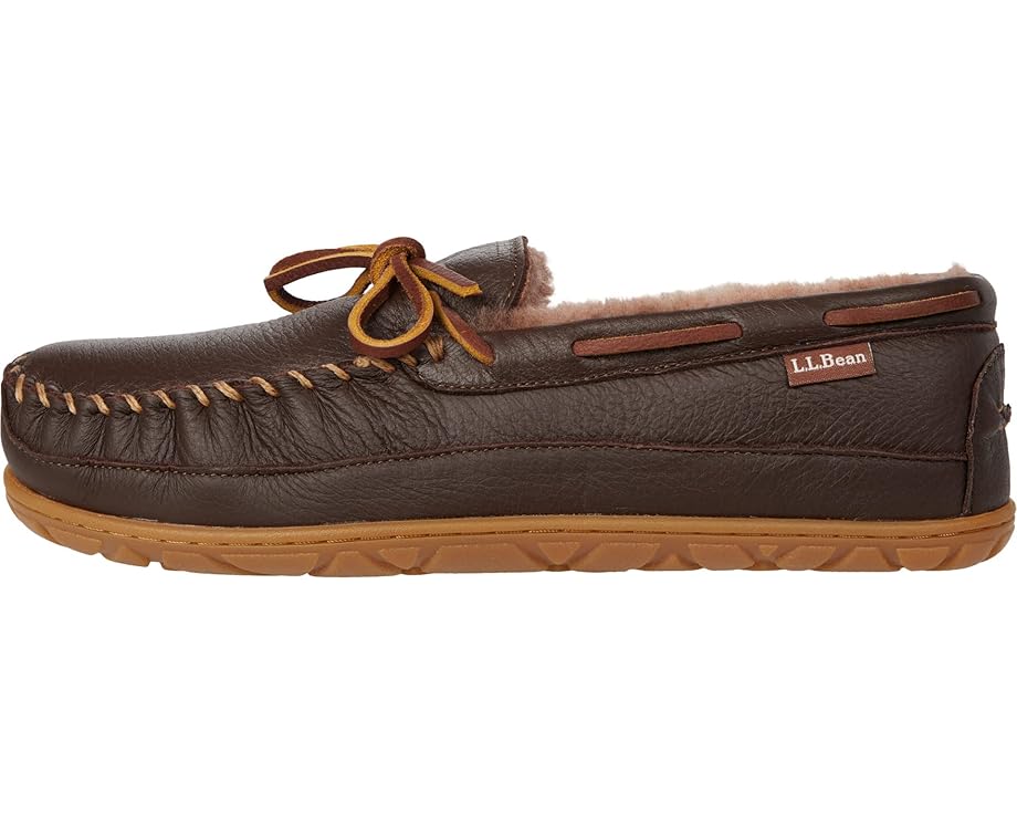 Домашние тапочки-мокасины L.L.Bean Wicked Good Moosehide с подкладкой из овчины