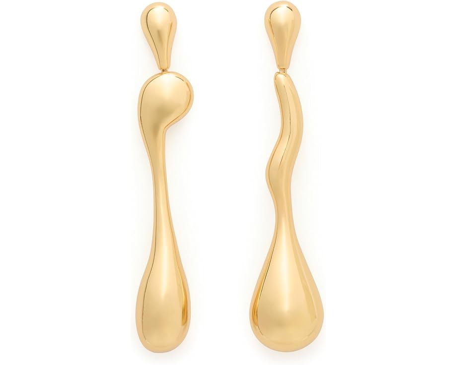 Серьги Molten Linear с цирконами и замком в виде лопаты Kate Spade New York