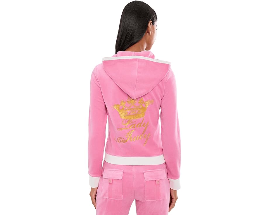 Толстовка Juicy Couture на молнии с ребристой отделкой
