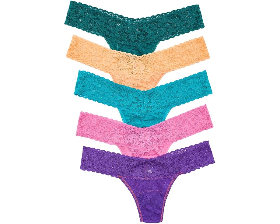 Трусы-танга Low Rise Signature Lace 5 пар Hanky Panky