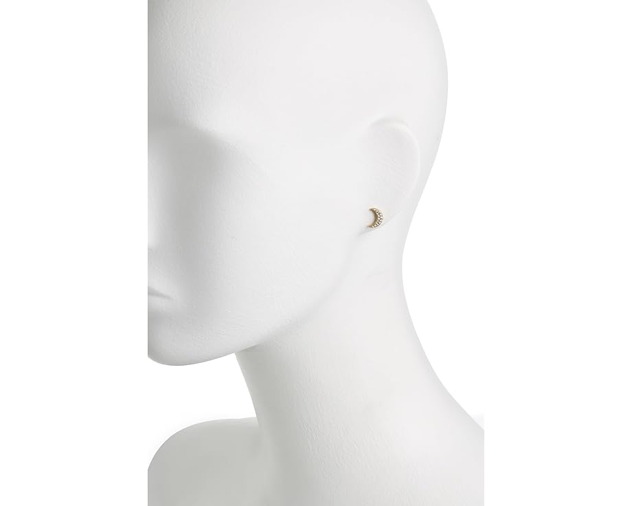 Серьги-гвоздики You're A Gem Pave Moon с кубическим цирконием от Kate Spade New York