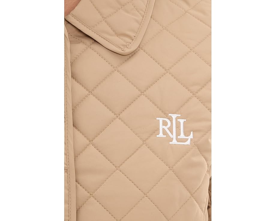 Куртка Lauren Ralph Lauren Blazer Quilt Contrast Lrl Embroid с утеплением и логотипом