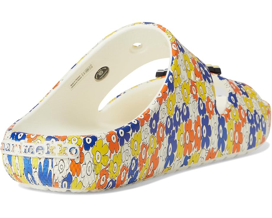 Сланцы Crocs в коллаборации с Marimekko и цветочным принтом Unikko