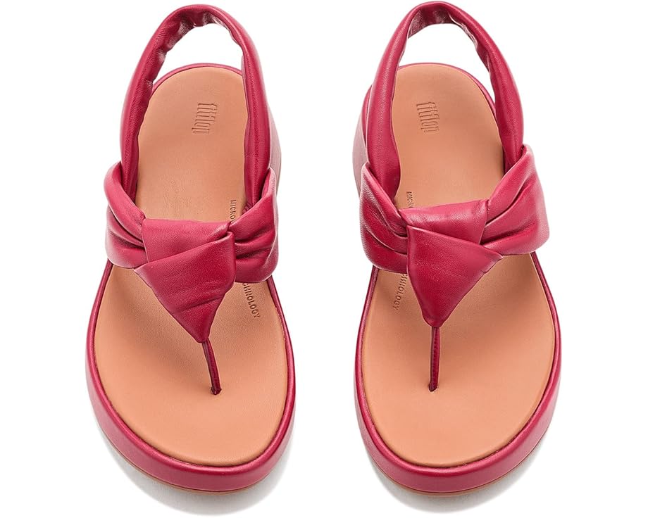 Сандалии FitFlop F Mode Knot с узлом из мягкой кожи и задним ремешком