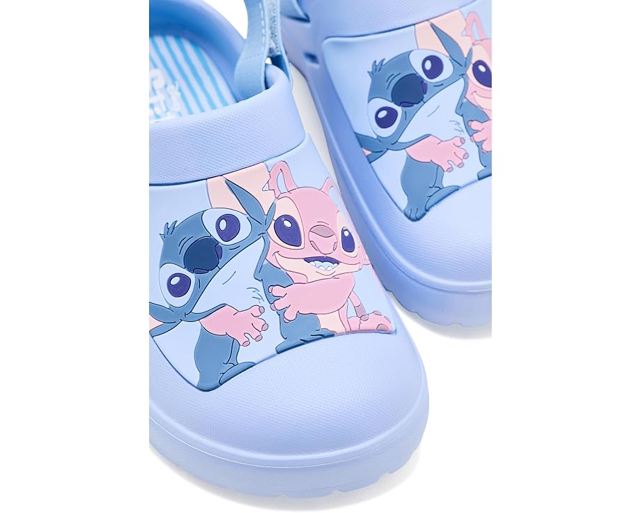 Детские сабо Ground Up Stitch and Angel с синим дизайном