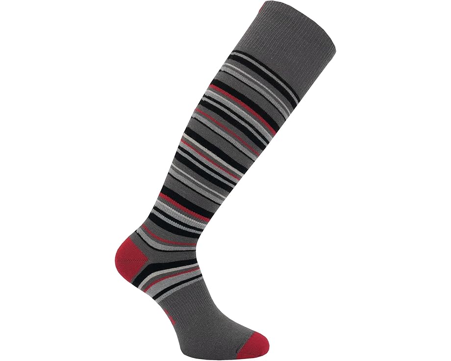 Носки Eurosock Wool Superlite Ski 2-Pack из мериносовой шерсти с полосками