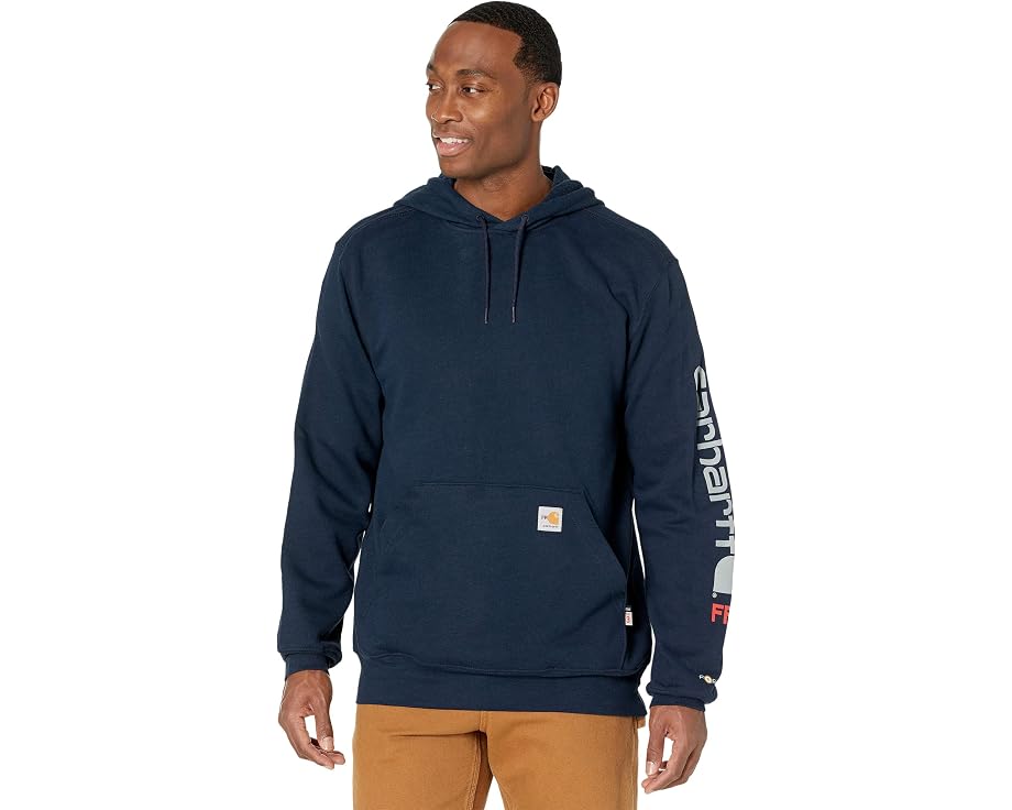 Толстовка Carhartt Force с капюшоном, огнестойкая, среднего веса, с логотипом