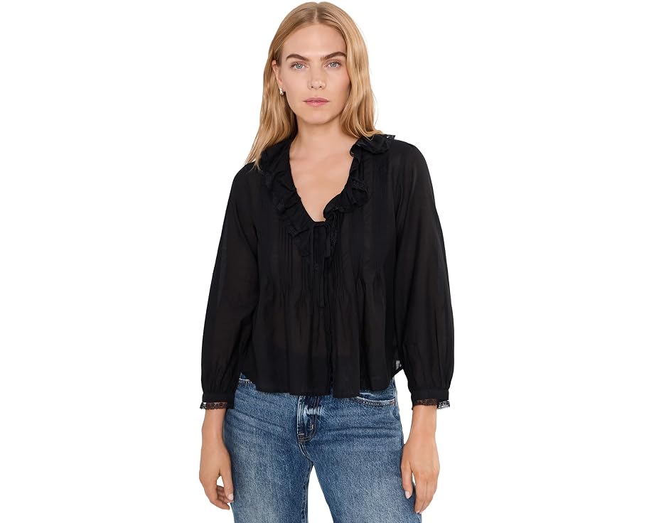 Блузка Madewell The Georgina Top с V-образным вырезом