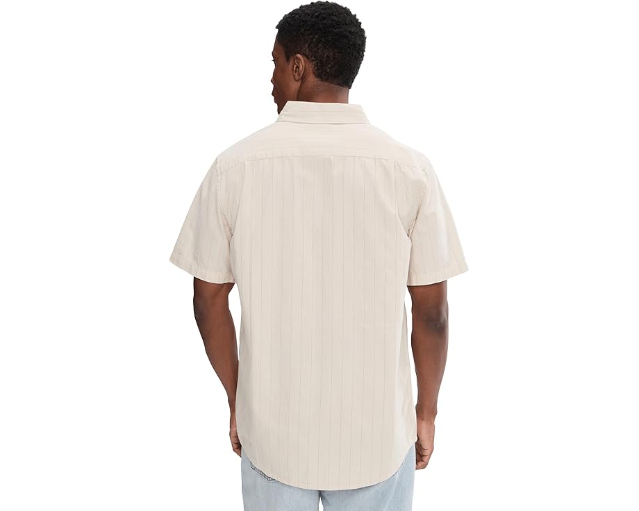 Рубашка Quiksilver Dobby Stripe Classic Woven с оксфордской полосой и нагрудным карманом