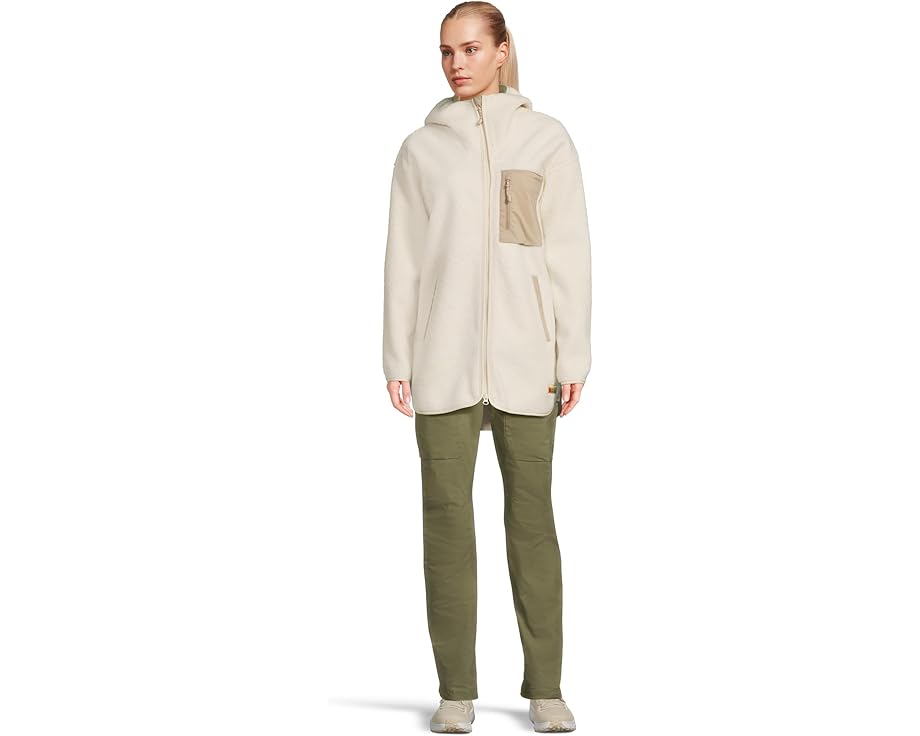 Длинная куртка Fjällräven Vardag Pile Fleece с капюшоном из переработанного полиэстера