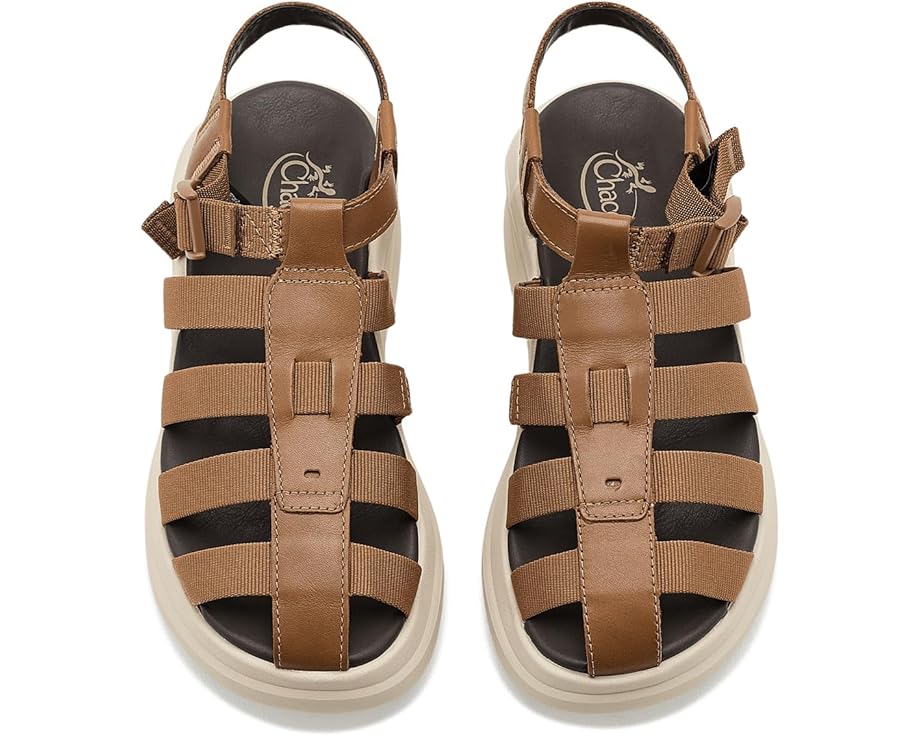Сандалии Chaco Cushform Fisherman на платформе с кожаным верхом