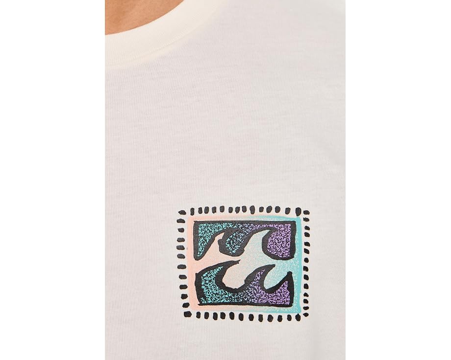 Биллабонг футболка Crayon Wave Premium Short Sleeve хлопковая