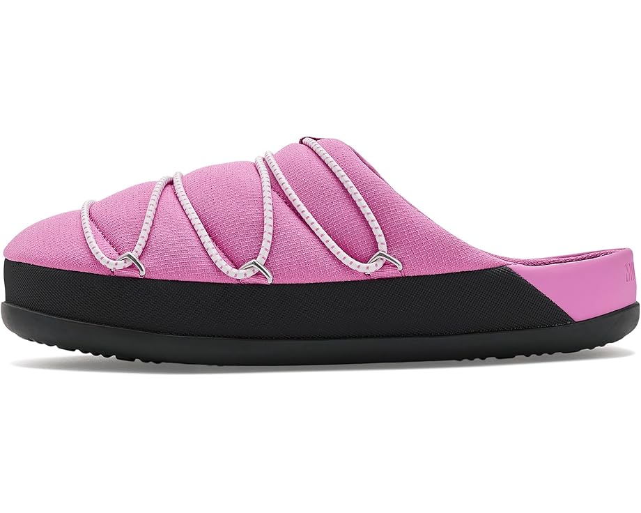 MOON BOOT Soft Slipper мягкие тапочки с гладкой кожей и удобной стелькой