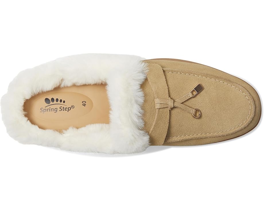 Лоферы Spring Step Gistel с искусственным мехом и металлической пряжкой