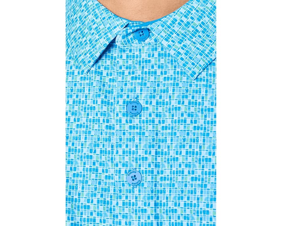 Поло Callaway с принтом в клетку и вышивкой Tile Gingham