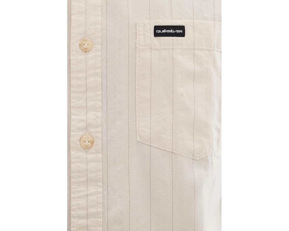 Рубашка Quiksilver Dobby Stripe Classic Woven с оксфордской полосой и нагрудным карманом