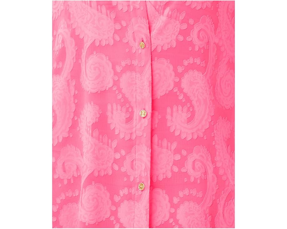Кардиган-накидка Lilly Pulitzer Sadira Clip с воротником и плиссировкой на спинке