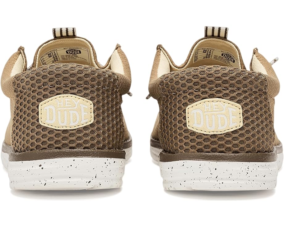 Кроссовки Wally Mesh Neutrals от Hey Dude текстильные с удобной шнуровкой