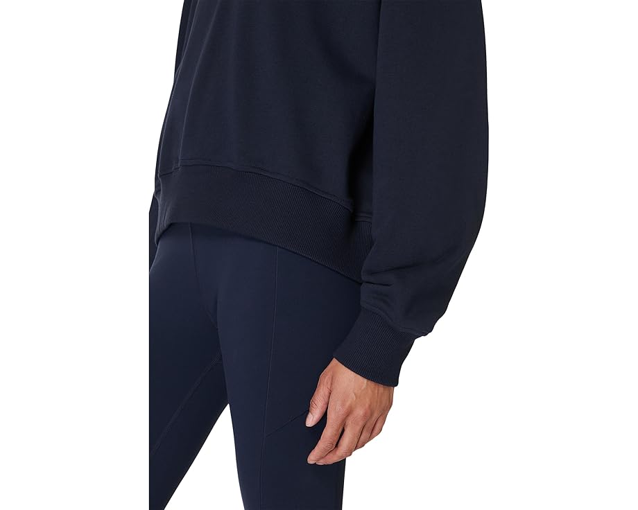 Sweaty Betty Полузипованный кроп-свитшот Revive из хлопка