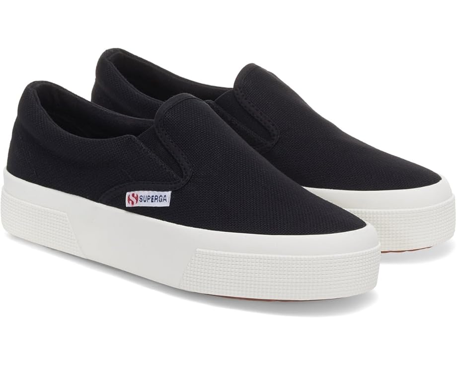 Superga 2740 платформенные слипоны из хлопкового канваса