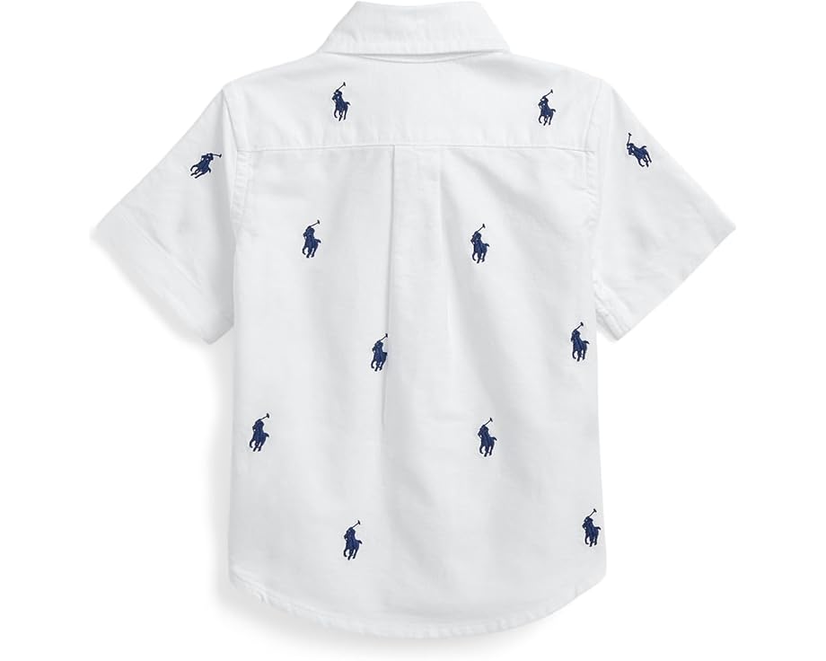 Короткая рубашка поло из оксфорда с пони Polo Ralph Lauren Kids для младенцев