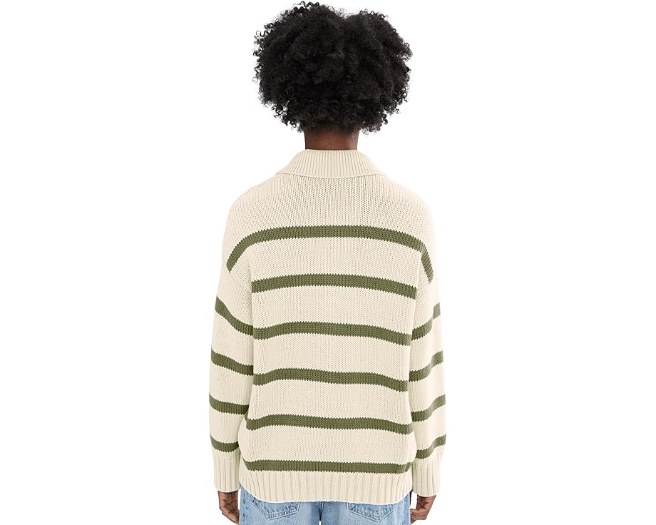 Свитер-поло Sunwashed Cotton с полосками от Faherty