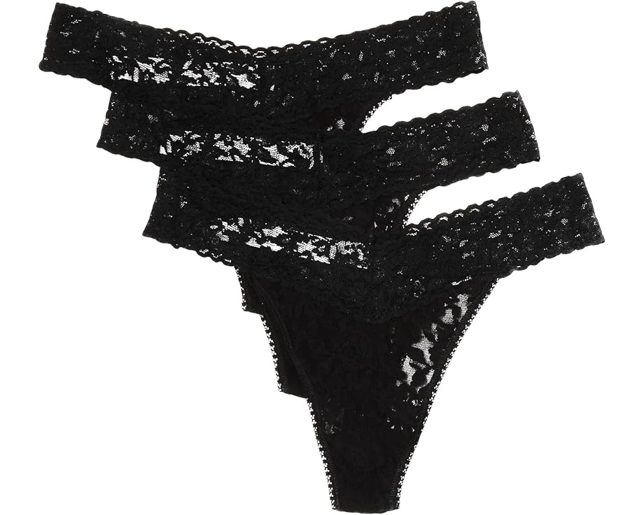 Набор из 3 стрингов Hanky Panky с классической посадкой и хлопковой ластовицей