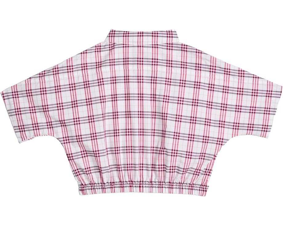 Burberry Kids блуза Maisie с воротником и короткими рукавами реглан