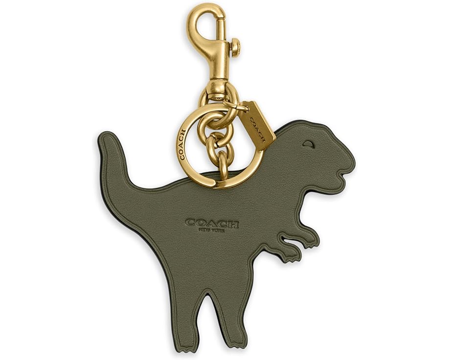 Подвеска-динозавр COACH Rexy Bag Charm из премиальной кожи