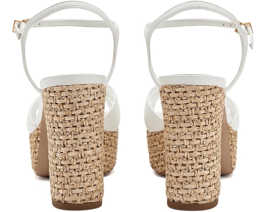 Сандалии Schutz Keefa Raffia с плетеным верхом и каблуком