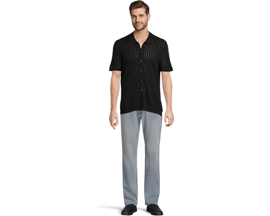 Рубашка John Varvatos Moore с коротким рукавом из органического хлопка