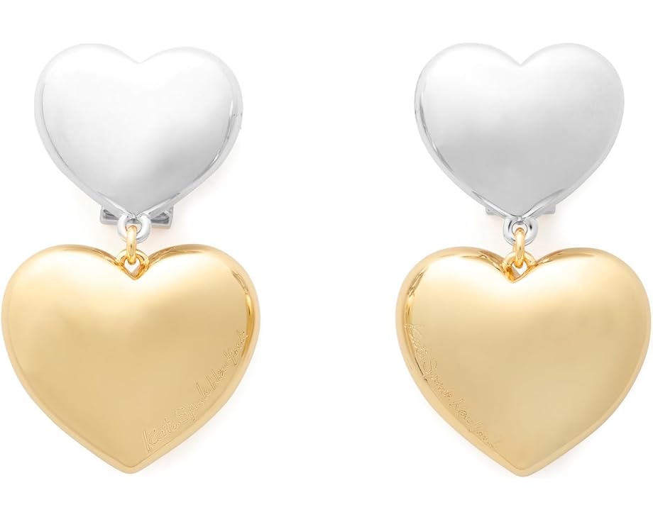 Серьги Heart You с двойными подвесками в виде сердец от Kate Spade New York