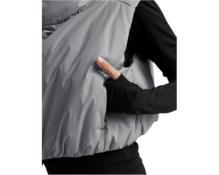 Пуховой жилет Beyond Yoga Warm Up Puffer оверсайз с высоким воротником