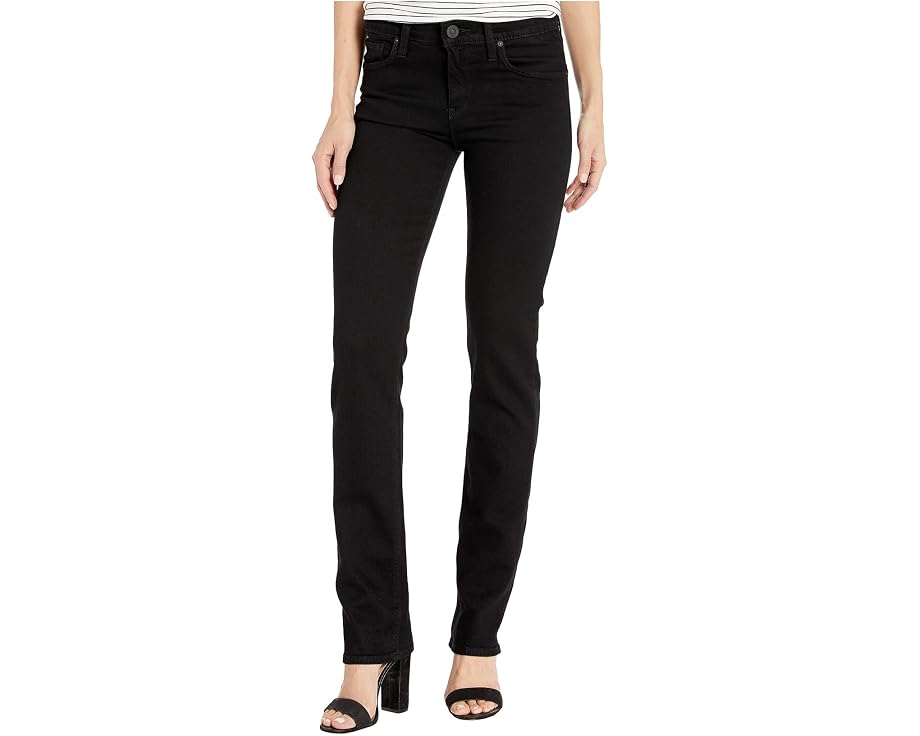 Джинсы Nico Mid-Rise Straight от Hudson Jeans в черном цвете