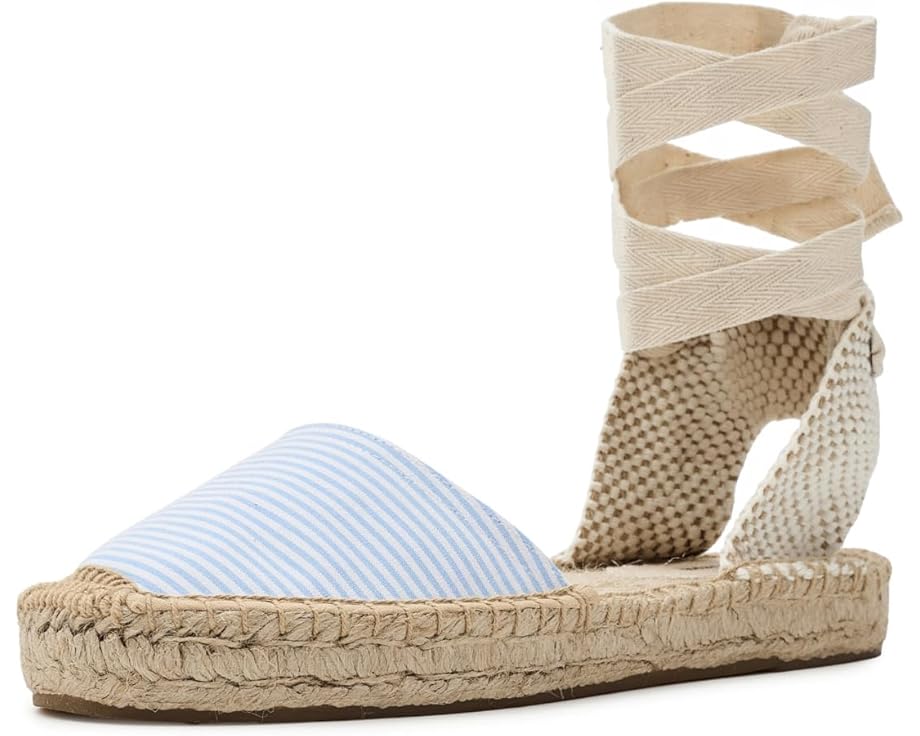 Ботинки Seersucker Lauren Lace-up Espadrille Soludos на шнуровке