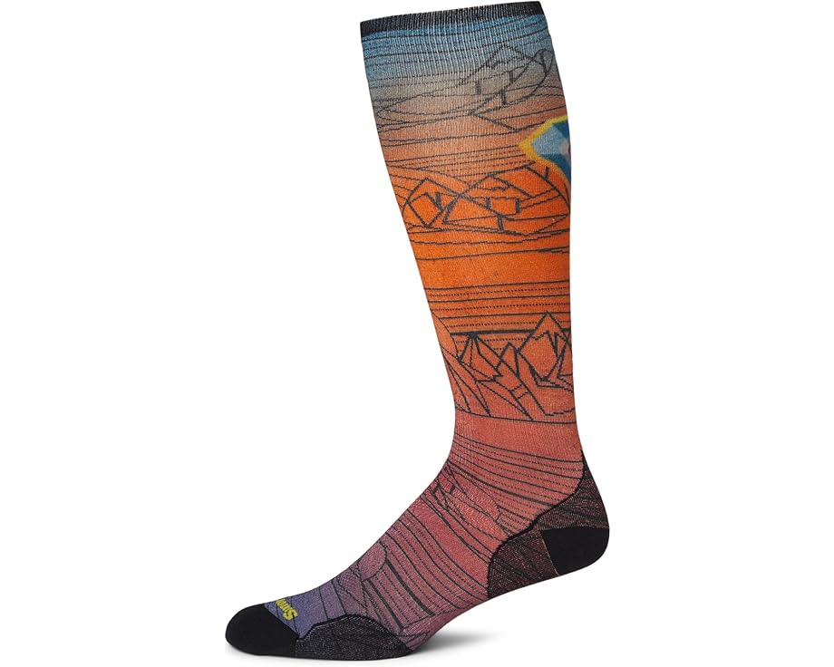 Носки Smartwool для лыж без амортизации с геометрическим принтом Geo Peaks до икры