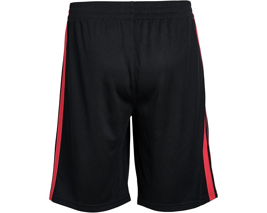 Adidas Kids Essentials 3 полоски шорты черные с красным