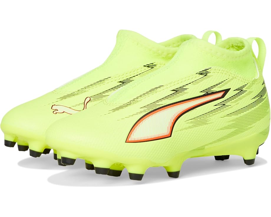 PUMA Детские футбольные бутсы Ultra 6 Match+ без шнуровки для твердого и искусственного покрытия с технологией SPEEDSYSTEM