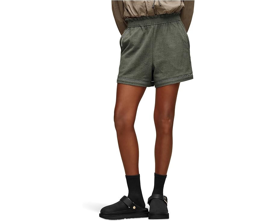 Шорты UGG Frynn Short с текстурированной вязкой и эластичным поясом на шнурке