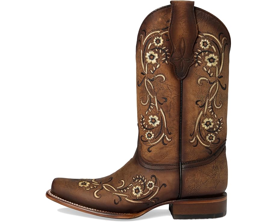 Сапоги Corral Boots L2063 с вышивкой цветов песка и кожаной подкладкой