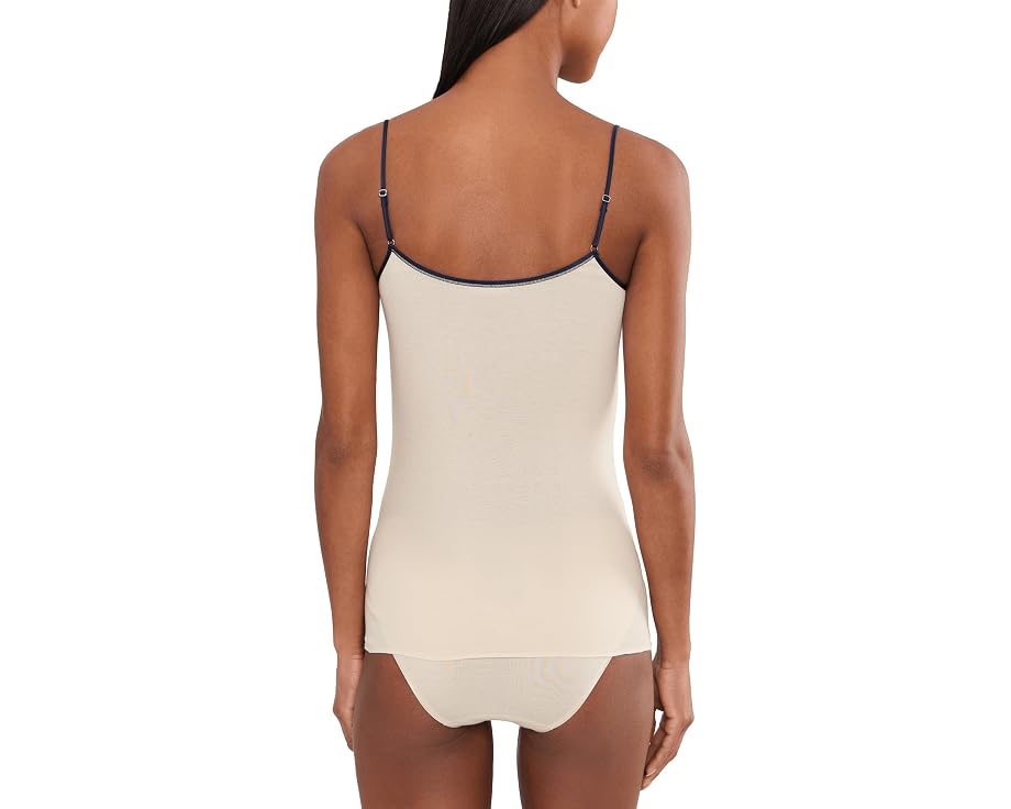 Бесшовный топ на бретелях Cotton Seamless от Hanro с V-образным вырезом
