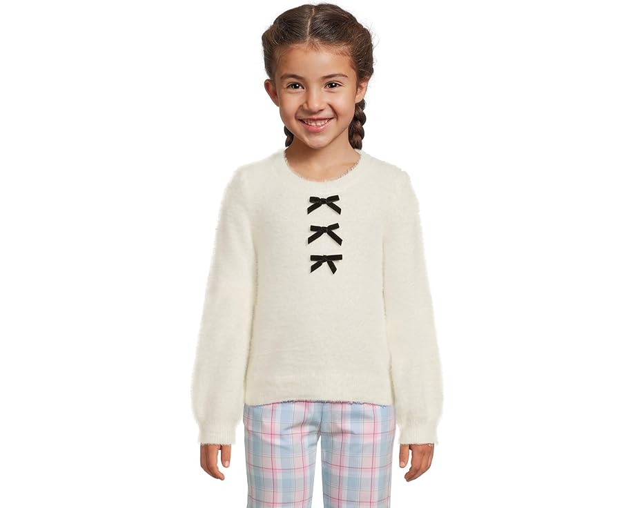 Детский свитер Janie and Jack Fuzzy Mini Bow с бантом и длинными рукавами