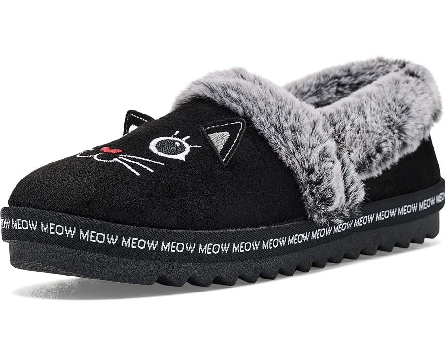 BOBS from SKECHERS тапочки Cozy Kiss с мордочкой кота