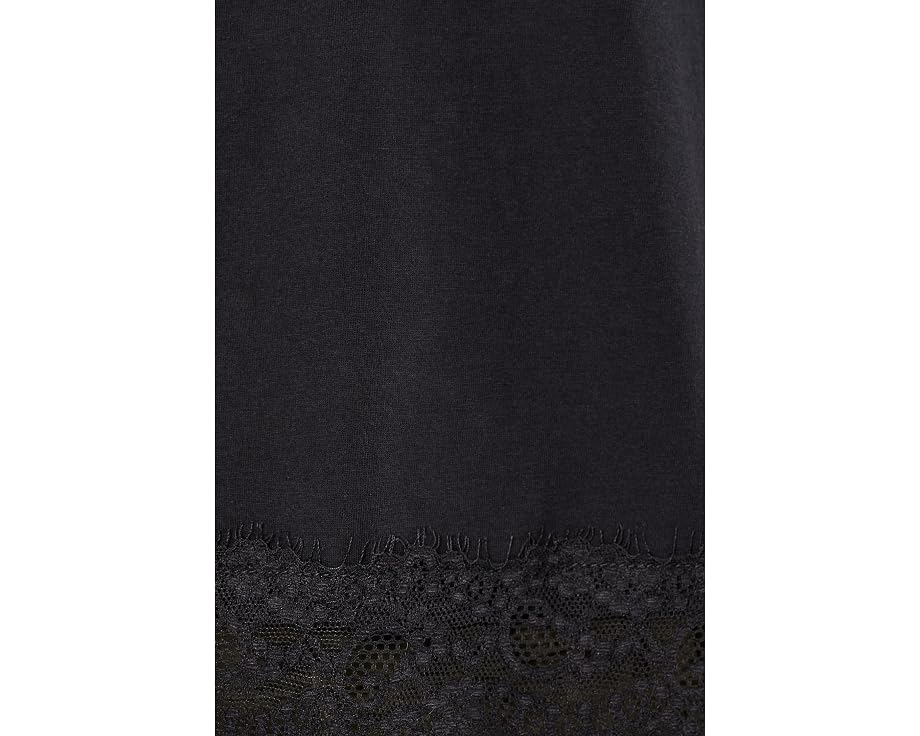Lainey Lace Trim Shorts Sleeve Tee
