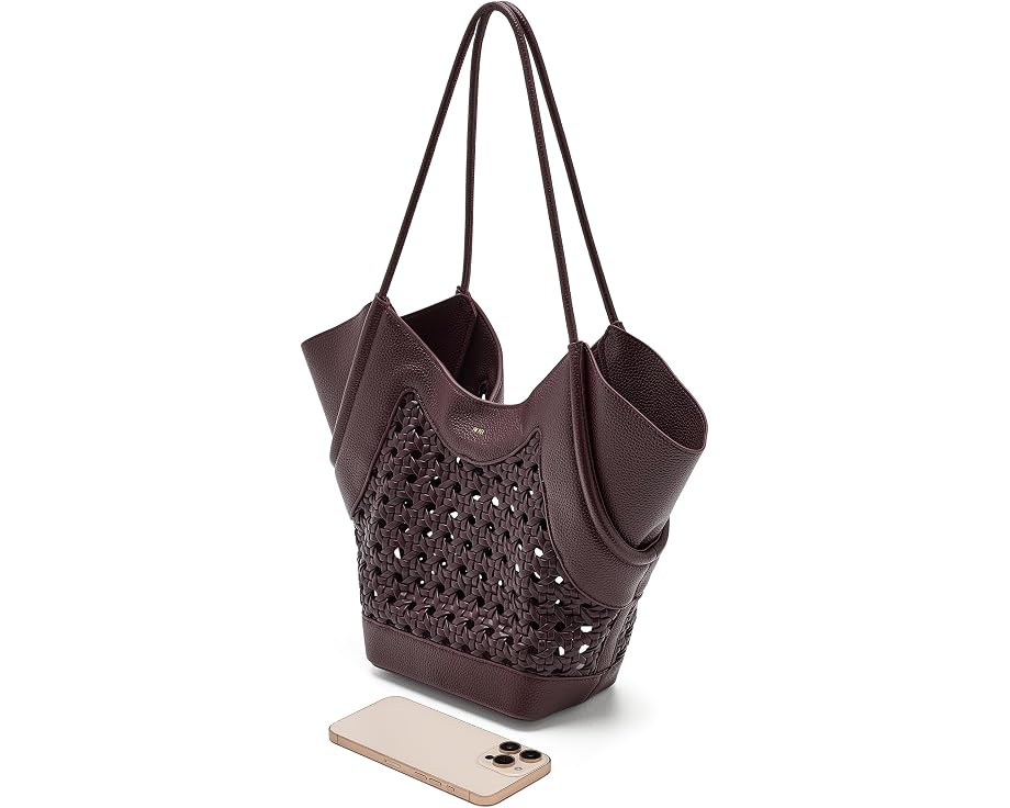 Maribel Woven Panel Tote Bag
