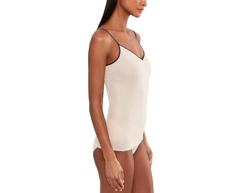 Бесшовный топ на бретелях Cotton Seamless от Hanro с V-образным вырезом