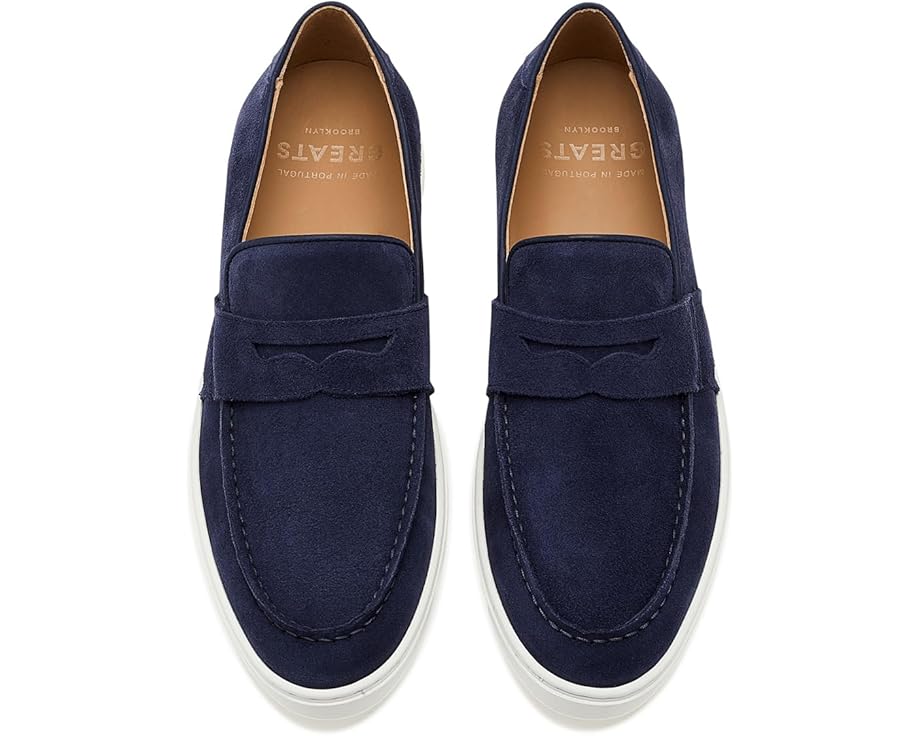 GREATS лоферы Paros Penny из замши