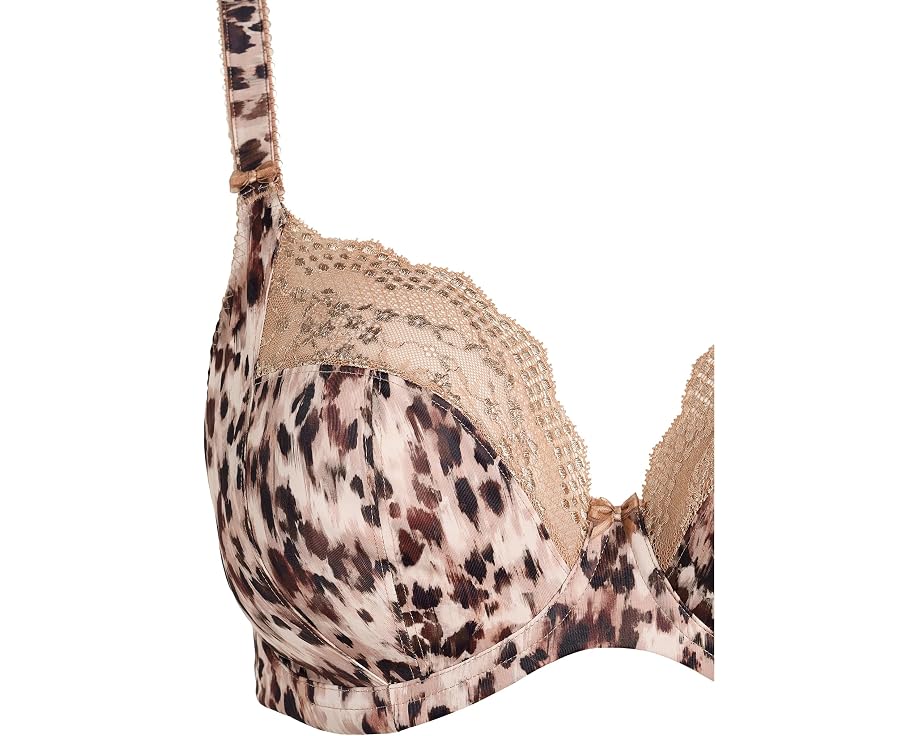 Elomi Lucie Underwire Plunge Stretch Bra бюстгальтер с цветочным принтом и чашками из стрейч-кружева