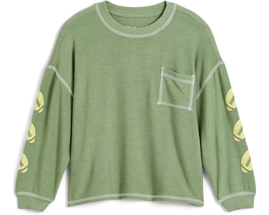 Football Pocket Crew Neck Sweatshirt (Little Kid/Big Kid)